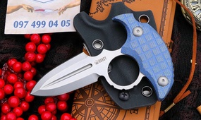 Тычковый нож Kubey Cavy Blue Micarta