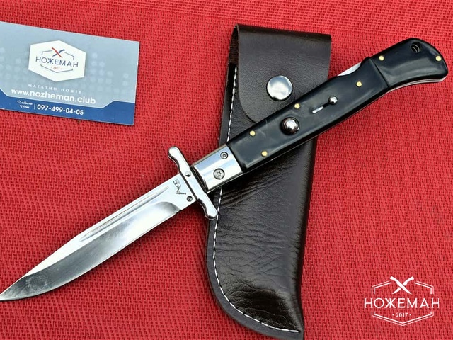 Выкидная финка AKC Black Edition купить в Украине, Киеве, Харькове.