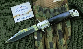 Выкидной нож CZ Bolster Release Ebony Wood