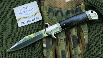 Выкидной нож CZ Bolster Release Ebony Wood