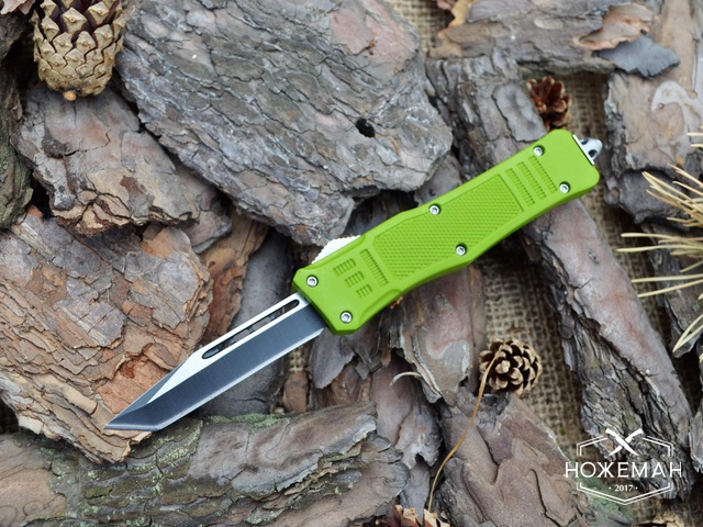 Выкидной нож Microtech Combat Troodon tanto green