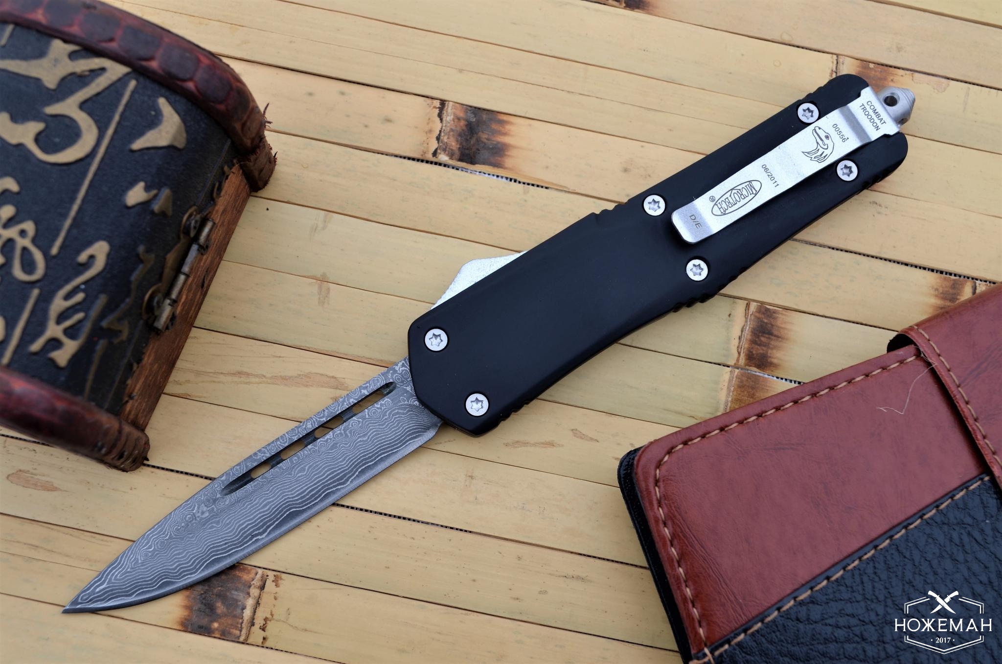 Выкидной нож Microtech из дамасской стали купить в Украине - интернет ...